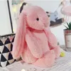 Pâques lapin Bunny Ear en peluche Toy Soft Farged Animal Doll Toys 30cm Douilles de dessins