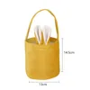 DHL Ship Easter Gifts Basket Schattige snoeptassen Bruiloft Verjaardagsfeestje Sprogramma's Cartoon Ear Velvet Bag For Kids Easter Decoration SS0303