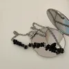 Choker French Design Feeling Gravel Beaded Dark Casual Necklace ClaVicle Chain Sweet Cool Wind Minority OT Buckle Neck