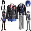 Anime kostymer datum en live natsumi yatogami tohka itTuka shido origami tokisaki kurumi skol uniform anime jk flickor cosplay come wig z0301