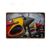 Warning Shark Metal Tin Signs Vintage Beware Funny Warning Movie Poster For Bar Pub Kitchen Club Man Cave Wall Decoration personalized Tin Signs Size 30X20CM w01