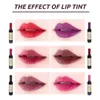 Lipgloss 6 kleuren/set wijn langdurige waterdichte vlek matte vloeibare lippen voor meisjes en vrouwen