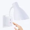 Veilleuses Intelligent mur lumière LED télécommande lampe de chevet prise prise interrupteur réglage de l'heure trois Modes gradation