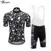 Zestawy wyścigowe roupa ciclismo masculino na świeżym powietrzu spójne sporty de mundiforme bicicleta camisetas carretera ropa przemijane Verano