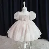 Sukienki dla dziewczynki 1 rok urodzin sukienki dla dzieci sukienki dla dziewcząt Chrzty ubranie maluch księżniczka suknia ślubna dziewczyna chrzty sukienki W0224