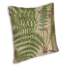 Pillow Foliage Botanical Fern Leaves Throw Cover Home Decor Tropical Plants 40x40 Pillowcover For Living Room