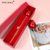 Faux Floral Greenery Rose Space Gift Box Artificial Flower Rose Flower For Girl Friend Birthday Wedding Party Valentine's Day Christmas Ye 230303