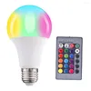 Ampoule LED intelligente 5W/10W/15W, télécommande, couleur changeante, lumière d'ambiance décorative pour la maison