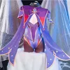 Trajes de anime Jogo Genshin Impact Mona Anime Cosplay Comes Halloween Come for Women Ganyu Cosplay Feminino Uniform Suit Wig Clothing Z0301