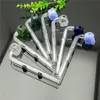 2023 Europe and Americaglass pipe bubbler smoking pipe water Glass bong Double fulcrum colored bone glass curved pot