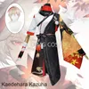 Anime Costumes Genshin Impact Kaedehara Kazuha Cosplay Venez Uniforme Perruque Anime Halloween Vient pour Hommes Jeu Z0301