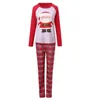 Kerstdecoraties Pyjama's Pak Katoen Santa Print Plaid broek Parentchild Pakken ouders en kinderen babyservice7211088