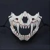 Máscaras de festa Novo Halloween Cosplay Resina Dragon God Yasha 2d Horror tema Animal Skl Face Masquerade Máscara de Máscara T200116 Droga Droga Dhrel