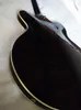 Electric Guitar vintage Black 6-string Semi-Hollow thin Body Right-Handed HH pickups