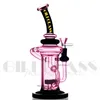 Bong recycler perc bongs dab rig glazen buis waterleidingen waterpijp 10 "draaikolk roken accessoires percolator olie rigs quartz banger roken accessoroes