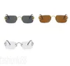 Unisex luxury sunglasses designer men glasses c summer rectangle retro eyeglasses distinctive gold plated rimless sunglasses ladies high end PJ039 B23