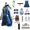 Anime Costumes Anime Genshin Impact Sucrose Cosplay Venez Saccharose Perruques Costume Robe Uniforme Halloween Party Outfit Pour Femmes Ensemble Complet Z0301