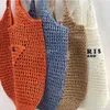 Straw Bag Large capacity Luxury designer bag large the tote bag women men beach bag loop hobo luxury handbags P logo Grass edit of net pocket cross body Shoulder bags