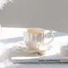 Kopjes schotels creatieve koffiekop keramische mok water thee parelpolarisatie kleur gife doos melkgreep