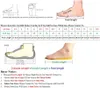 Klänningskor 2023 Designer Fashion Black Strappy Sandals High Heel Ankle Strap Summer Women Big Size H0058