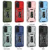 Étuis d'armure de qualité militaire, anneau de protection de caméra coulissant, couvercle de support pour RedMi A1 Plus 9A 9C 10A Note 11 11S XiaoMi 11T 12 POCO X4 Pro Google Pixel 7 7A MOTO Edge Plus E22 G32