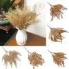Decorative Flowers Artificial Plant Gold Silver Leaves Christmas Wedding Fake Flower Floral DIY Accessories