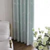 Curtain Cationic White Silk Jacquard Velvet Bird Embroidery Finished Custom Shading Curtains For Living Dining Room Bedroom
