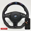 LED Performance Steering Wheels for BMW E82 E39 E46 M3 1 5 Series Carbon Fiber Car Wheels