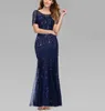 Vestidos casuais 2022 Novo tamanho elegante Arábia Saudita Ever Beautiful Mermaid Lace Apliques Mermaid Long Dress Vestido de festa Z0216