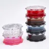 NOUVEAU GRINDER HERB PLASTIQUE DE 60 mm 3 pièces pour fumer des broyeurs de tabac avec bleu rouge vert transparent