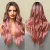 Синтетические парики Easihair Long Wavy Blonde Ombre Синтетические парики для женщин с кружевными волосами мягкие волосы мягкие волосы, теплостойкий теплостой устойчивый 230227