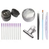 Nail Art Kits Extension Réparation Fibre Colle Verre Soie Serviette Cuisson Lampe Fond Joint Couche Potherapy Clip Set