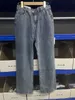 Kvinnors jeans Syiwidii ​​breda ben jeans för kvinnor botten baggy denim byxor hög midja full längd klädbyxor vintage streetwear 230303