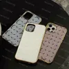 デザイナーレザー電話ケース iPhone 14 プロマックス 13 12 ミニ 11 Xs XR × 14Plus ケースゴールドフレームファッション花柄バックカバーブランド高級携帯シェル