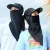 Rowerowe czapki szalik Baliaclava szyi ochronę głowa twarz Gaiter Ice Silk Suncreen Maska Pałą na głowę