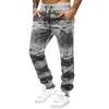 Men's Pants Thrill Sweatpants With Pockets Print Hop Up Lace Breathable Trend Sports Trousers Harem Tie Colorful Men Feet Hip FashionMen's