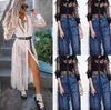 Casual Dresses Sexy Perspective Dot Button Cardigan Long Sleeve Loose Fashion Women Dress