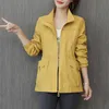 Women s Jackets Double Layer Trench Coat Fall Casual Slim Stand Collar Ladies Jacket 230302