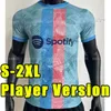 Spelarversion Ansu Fati Pedri Soccer Jerseys 23 24 Lewandowski Gavi Adama Ferran Raphinha 2023 2024 Barcelonas F. de Jong Dest Dembele målvakt Ter Stegen