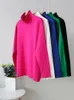 Damestruien Rose Red Autumn Winter Dames trui trui pullover Basic Green Turtleneck Oversize Jumper vintage gebreide truien voor vrouwen 230303