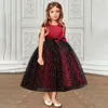 Girl's Dresses Kids Girl Princess Party Dresses Lace Dress Children Bridesmaid Clothing Ball Gown Come For Girl Prom Pageant Wedding W0224