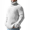 Männer Pullover Covrlge Hohe Kragen Pullover Solide Slim Fit Gestrickte Top Herbst Winter Pullover Mode Männer Tragen Männlich MZM254 230302