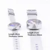 CHARM BRACELET'ler 1 adet 30mm Paslanmaz Çelik Yuvarlak Cam Twist Relicario Yüzen Medaillon Erkekler Pulsera Takı için