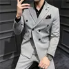 Men's Suits Blazers High-quality Suits Fit Casual Business Plus Size Formal Suits Men's Groom Groomsmen Dresses Ensemble Costume Homme 230303