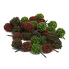 Fiori decorativi 1: 100 Scala 30pcs Flower Trees Layout Model Garden Park Scenery Paesaggio Miniatura artificiale Albero