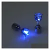 Sieraden charme led oorring verlichte kroon gloeiende kristallen roestvrij oor druppel stud voor vrouwen kerstcadeaus a858 levering baby kinderen m dhdgf