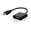 HD 1080p HDMI para VGA Cable Converter com fonte de alimentação de áudio Adaptador feminino masculino para tablet laptop PC TV