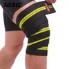 Coude Genouillères AOLIKES 1PCS 2M8CM Fitness Sangles Pressurisées Gym Musculation Jambe Genou Compression Formation Wraps Bandages Élastiques J230303