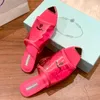 Avec boîte femmes pantoufles d'été logo imprimé plexiglas diapositives plates designer femmes chaussures mode sandales d'extérieur taille 35-40