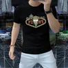 Mens camisetas Tees Camiseta Verão Moda Mulheres Designers Camisetas Tops Luxurys Carta Algodão Camisetas Roupas Manga Curta Roupas de Alta Qualidade